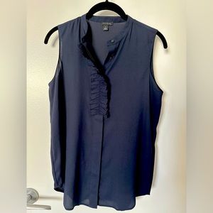 Ann Taylor navy blouse